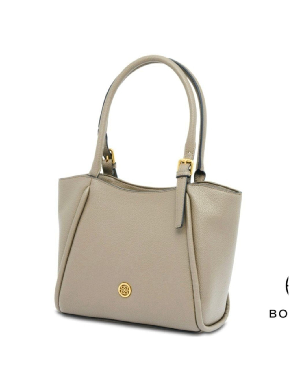 Bolvaint Gray Leather Tote Shoulder Bag - Picture 3 of 16